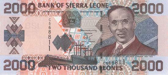 Sierra Leone p26a 2000 Leones 2002